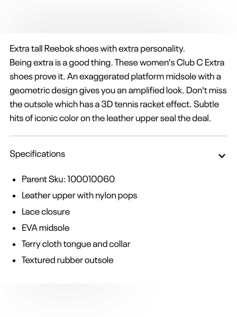 Reebok Club C Extra Women’s Sneaker - Picture 15 of 15